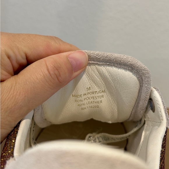 ZADIG & VOLTAIRE LA Flash sneakers, glitter fabrics, size 38, New with Box - Picture 11 of 11